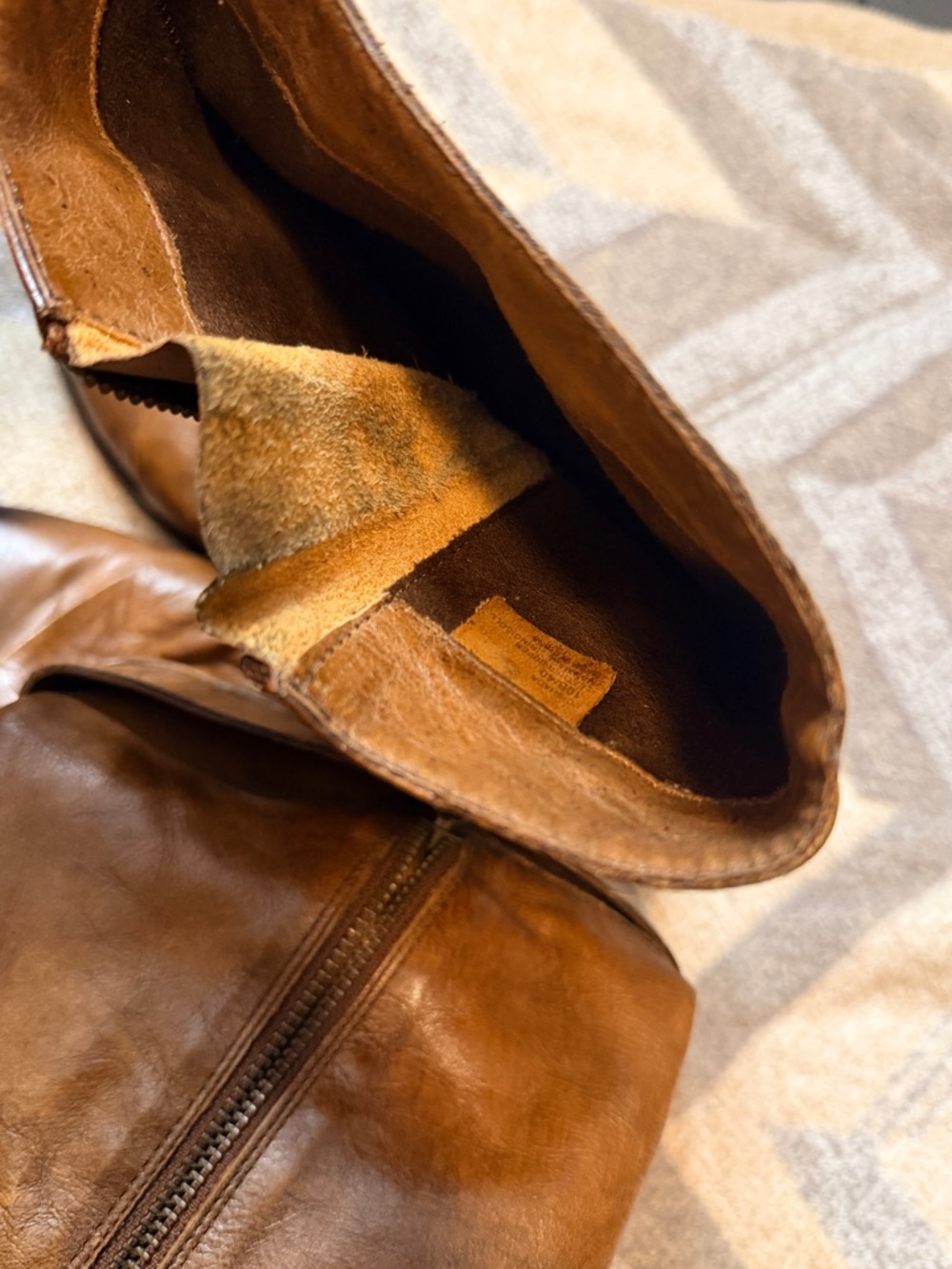 Vince Camuto|Distressed Moto Ankle Boots|Leather|Mid Shaft|Two Toned|Size 10.5 - Picture 12 of 16
